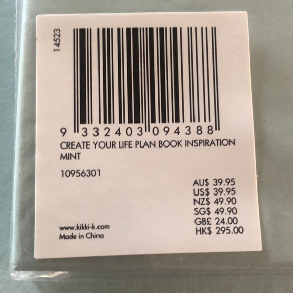 NWT RARE Kikki-k Create Your Life Plan Book in Mint - Picture 6 of 6